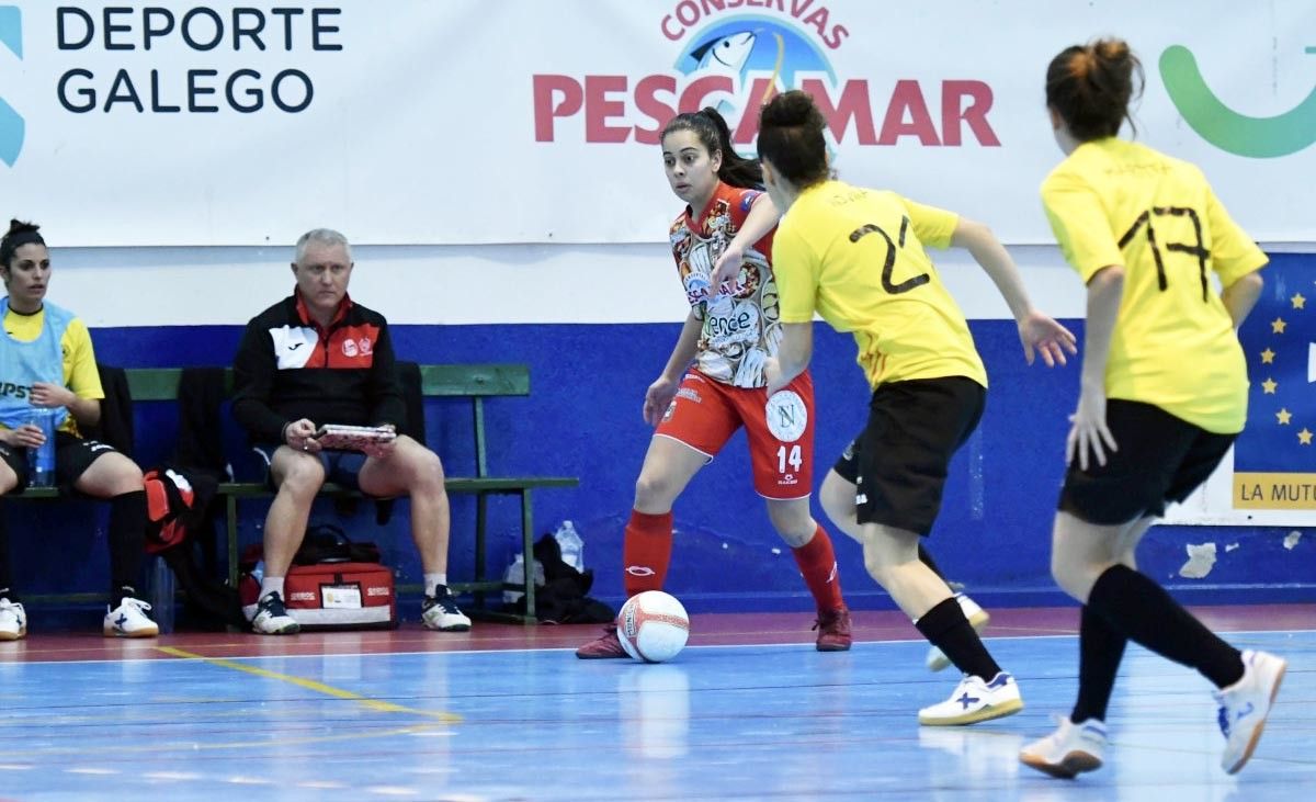 Irene García, no partido entre o Poio Pescamar e o Palau na Seca