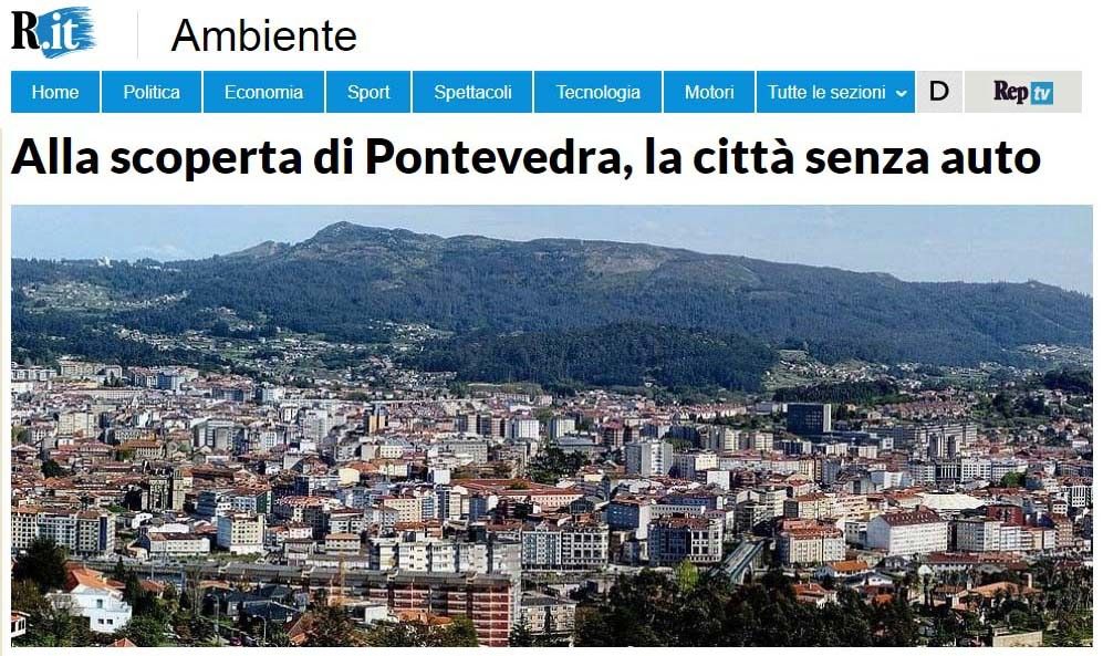 Artigo sobre Pontevedra publicado no xornal italiano La Repubblica