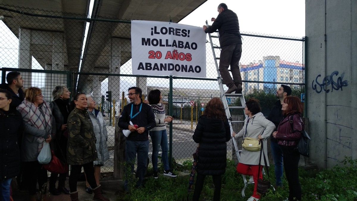 Protesta de los vecinos de Mollabao