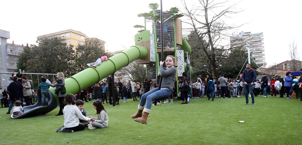 Fiesta de inauguración del parque infantil de Campolongo