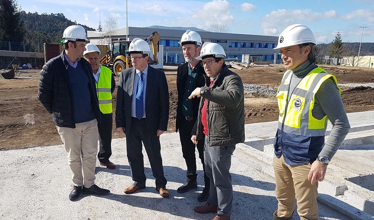 Visita ás obras da piscina municipal de Barro