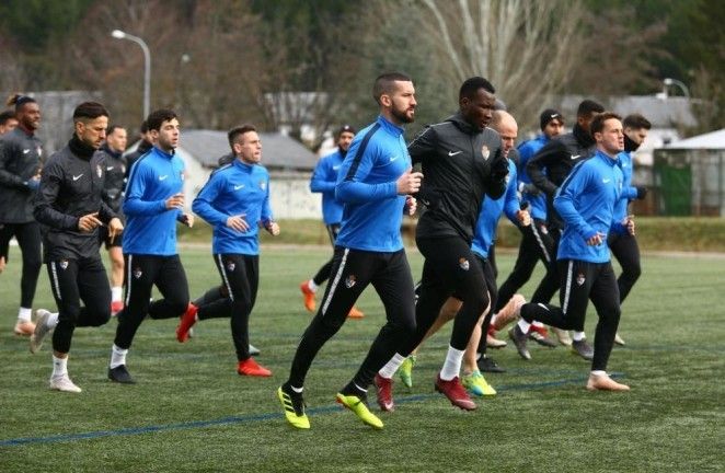 Entrenamiento de la Ponferradina