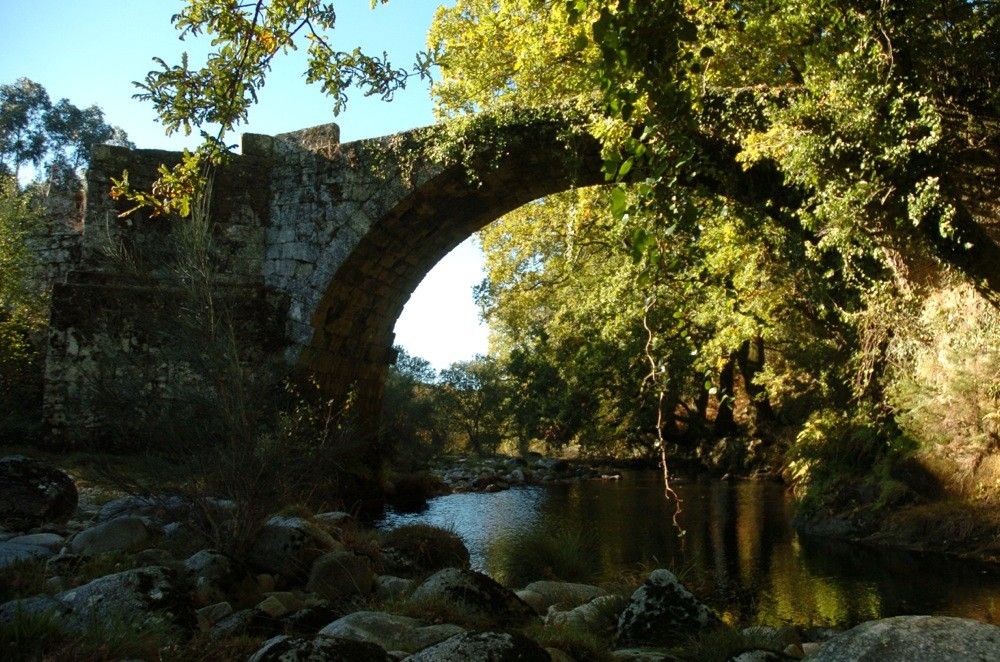 Puente medieval sobre el río Parada (Verducido, A Lama)