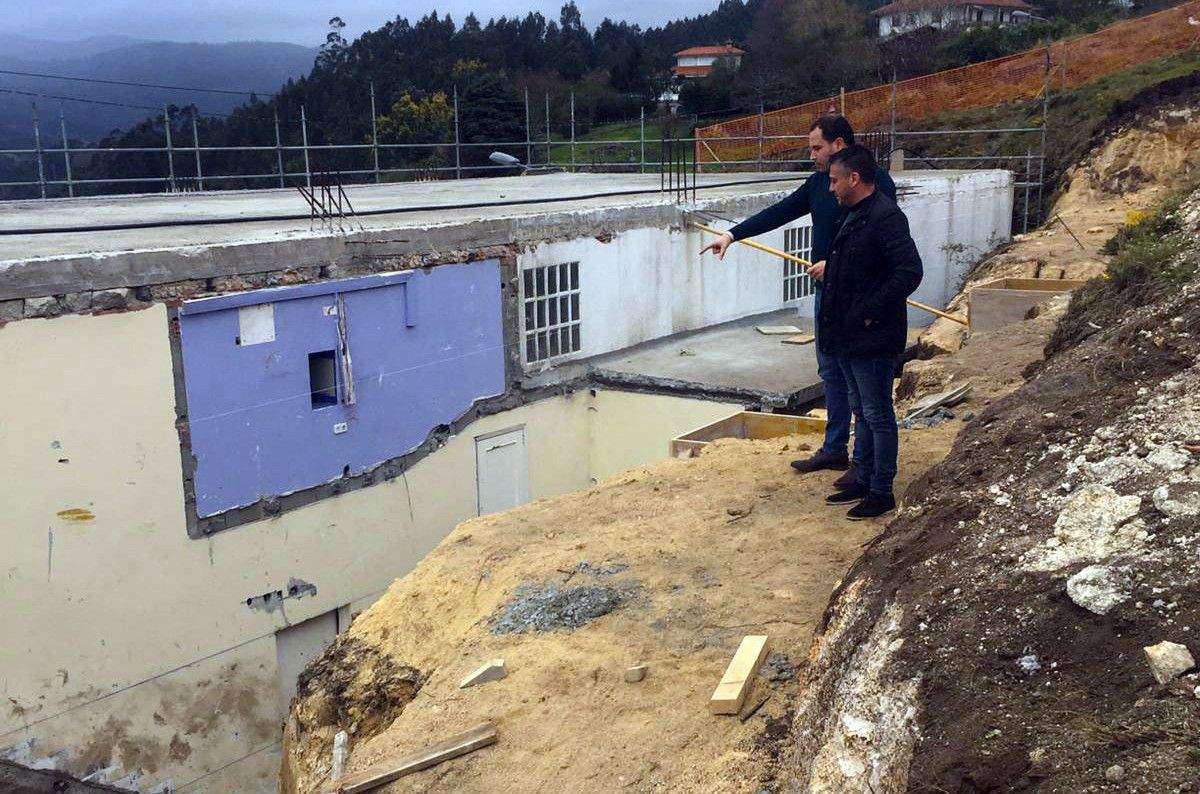 Visita ás obras de modernización integral e ampliación do Local da Banda de Música de Tenorio