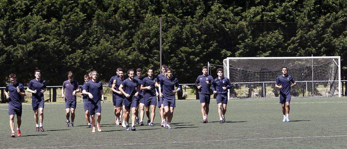 Adestramento do Pontevedra na Xunqueira