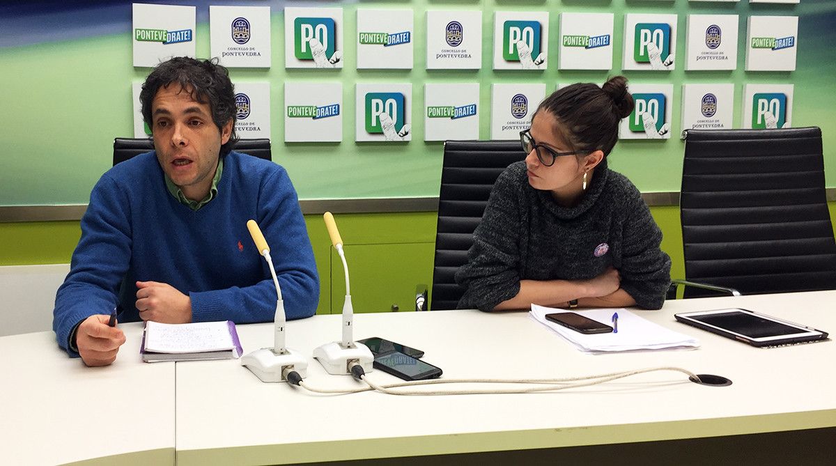 Jesús Cano e Anabel Gulías, no Concello