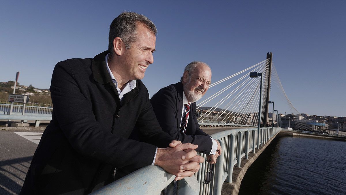 Rafa Domínguez e Javier Cobián, ex alcalde de Pontevedra