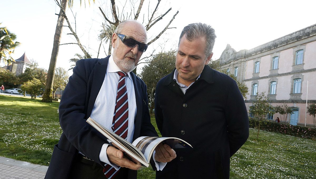 Rafa Domínguez e Javier Cobián, ex alcalde de Pontevedra