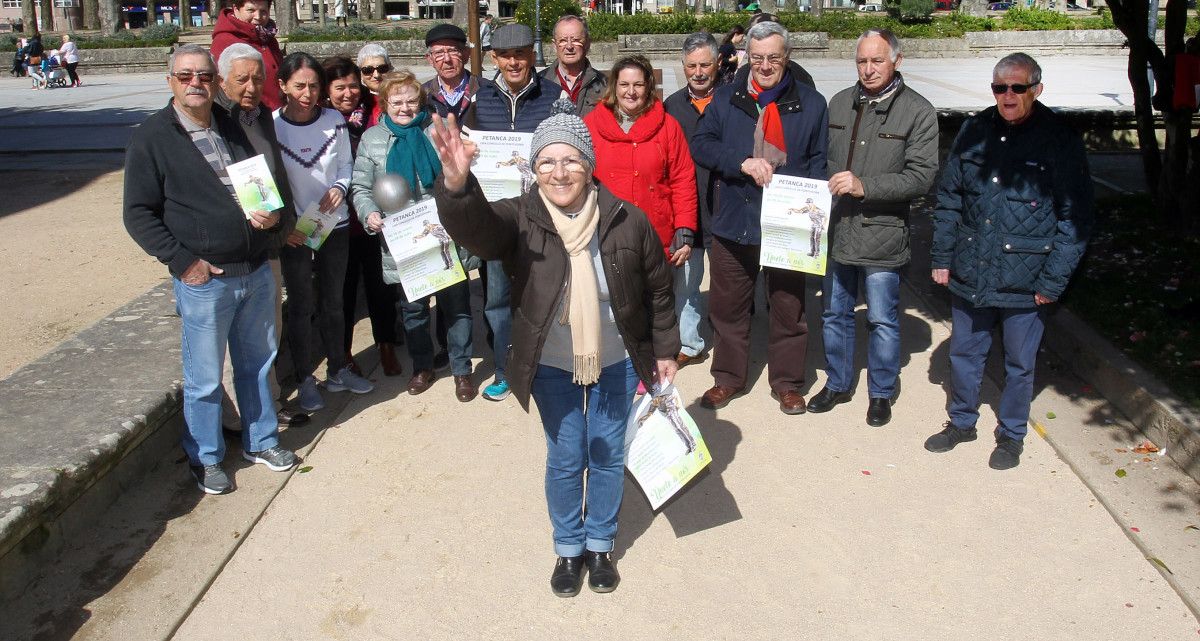 Presentación del calendario de la liga de petanca Concello de Pontevedra
