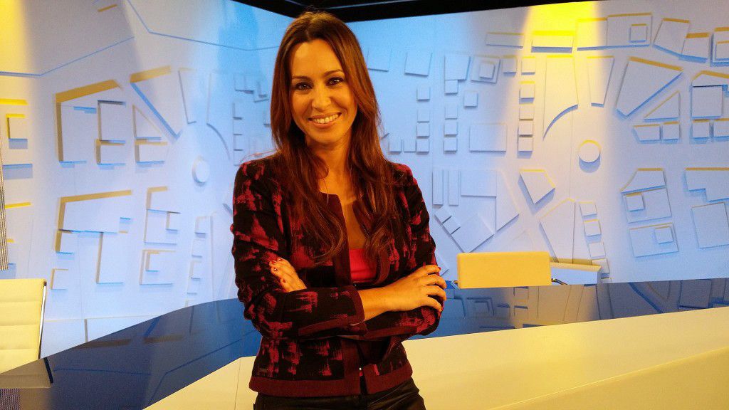 Beatriz Pino, na súa etapa como presentadora da TVG