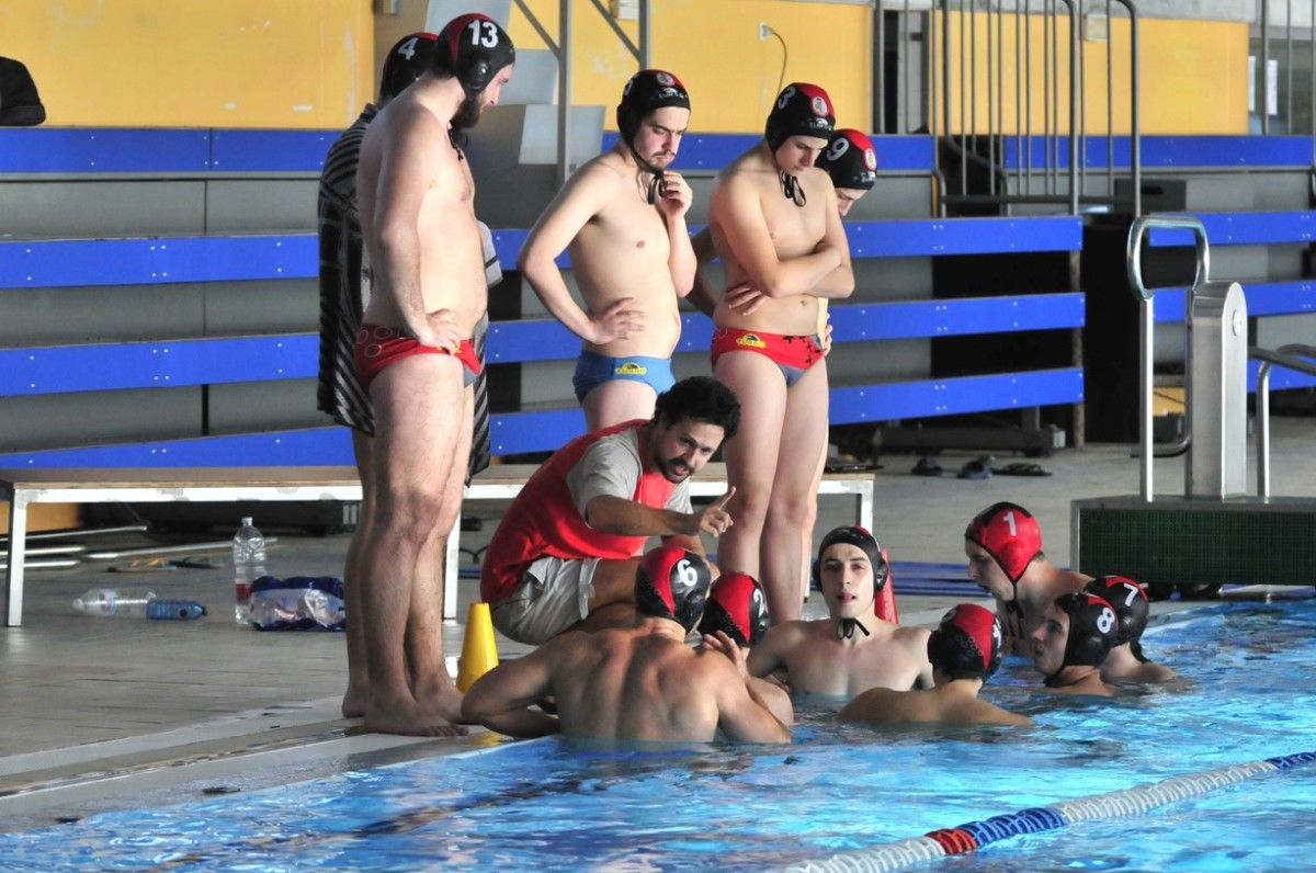 Equipo del Galaico en la final de la Copa Gallega Absoluta de waterpolo