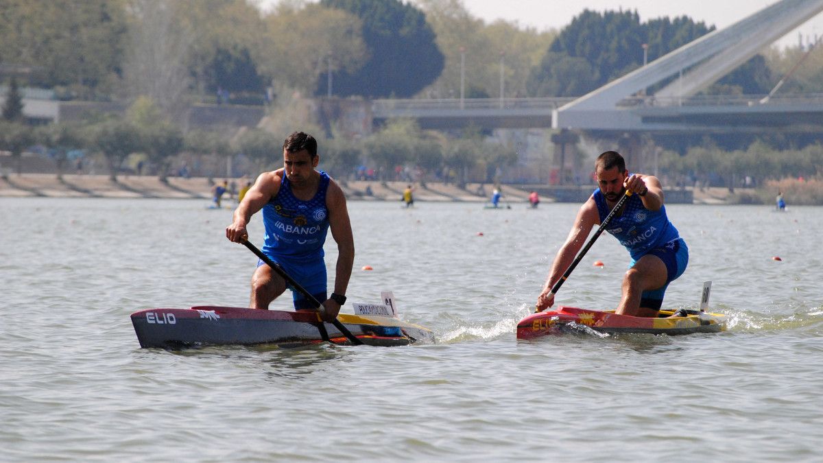 Tono Campo e Diego Romero, no Campionato de España de Inverno
