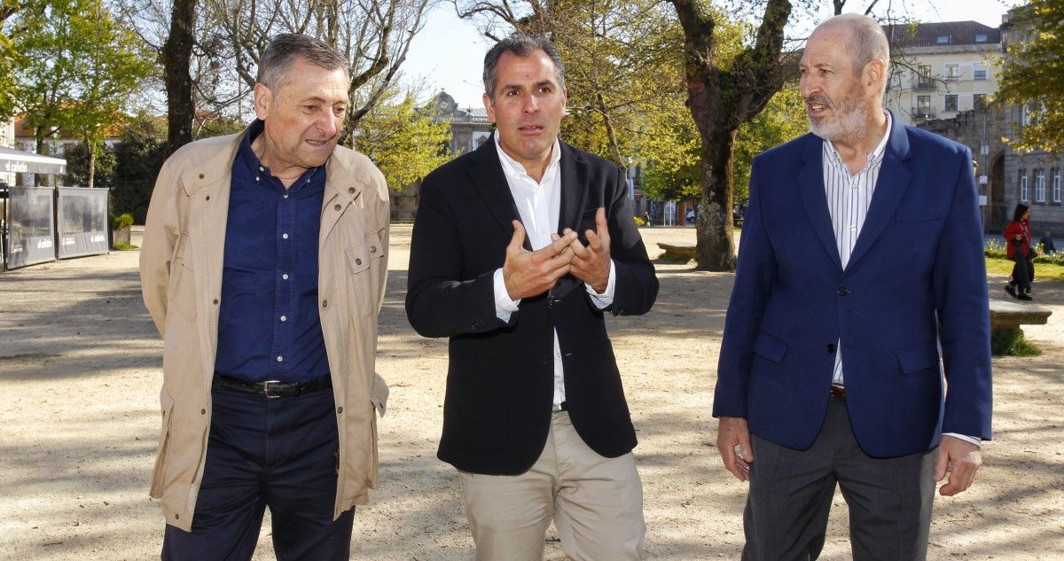 Rivas Fontán, Rafa Domínguez e Juan Luis Pedrosa