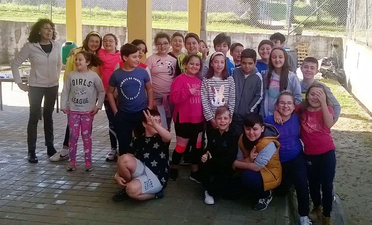 Escolares del CEIP San Tomé de Cambados