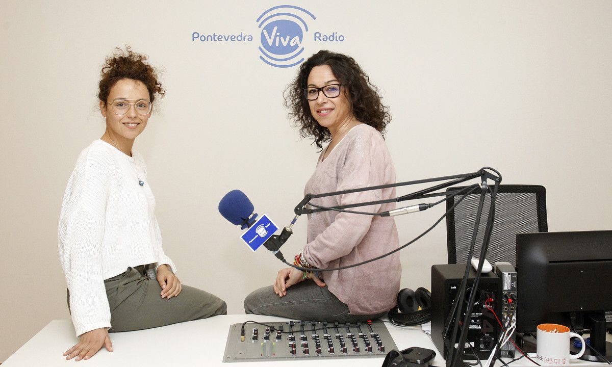 A actriz Paula Saavedra no Cara a cara de PontevedraViva Radio