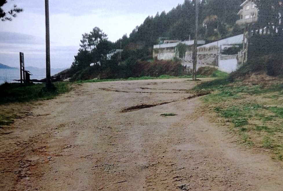 Zona onde se vai instalar a rede de saneamento en Canelas