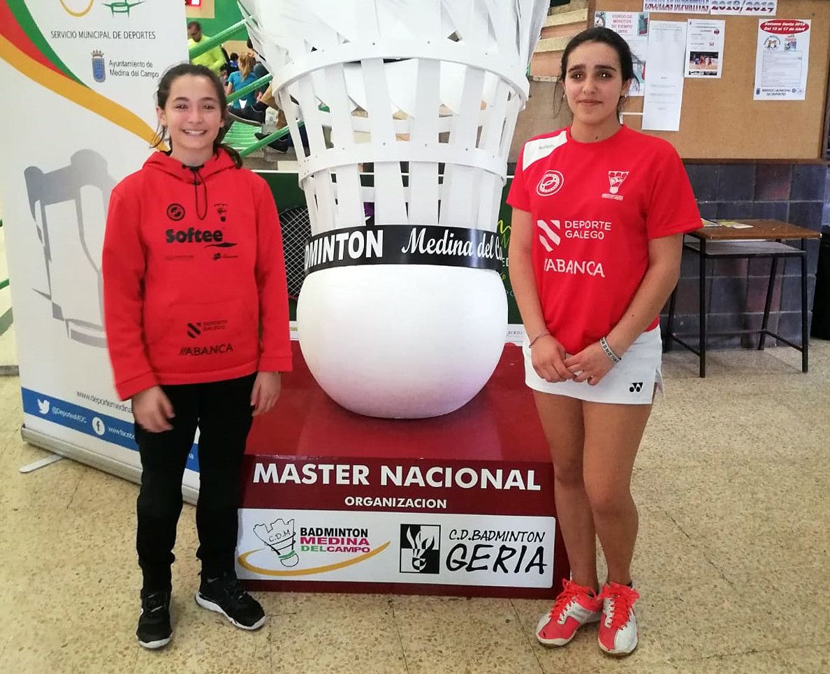 Deportistas del Bádminton Ravachol en el Máster Nacional de Medina del Campo