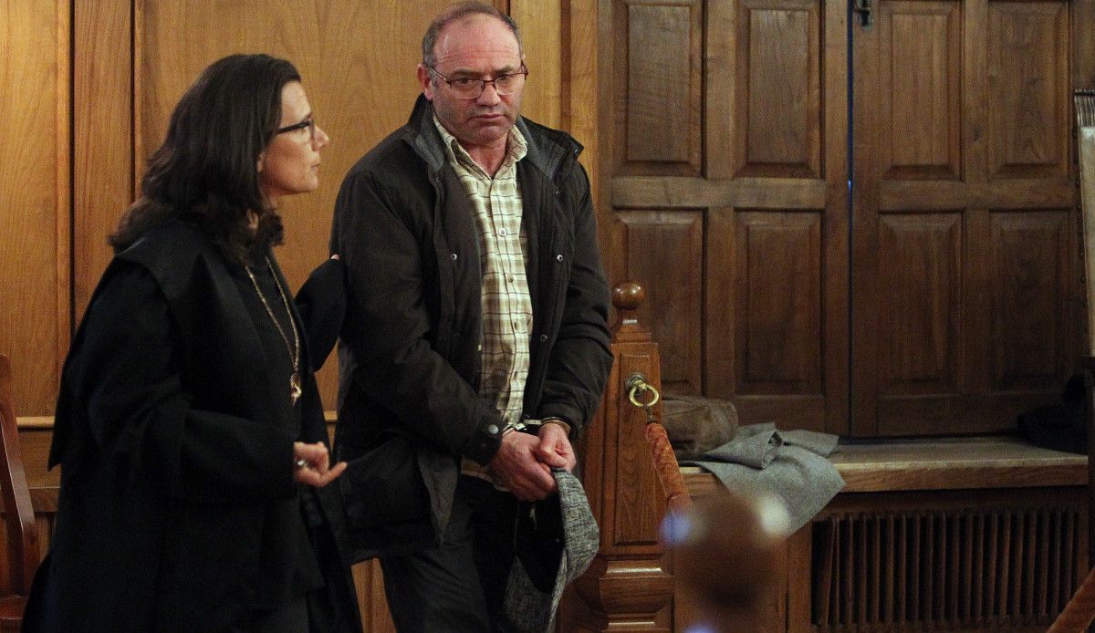 José Luis Viéitez Alonso, acusado de matar a su vecino con una desbrozadora, después de la lectura del veredicto