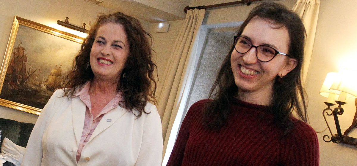 Carla Antonelli y Ada Otero, en el Parador