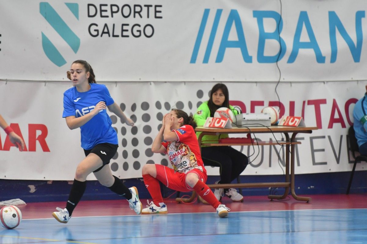 Partido entre o Poio Pescamar e o Penya Esplugues na Seca