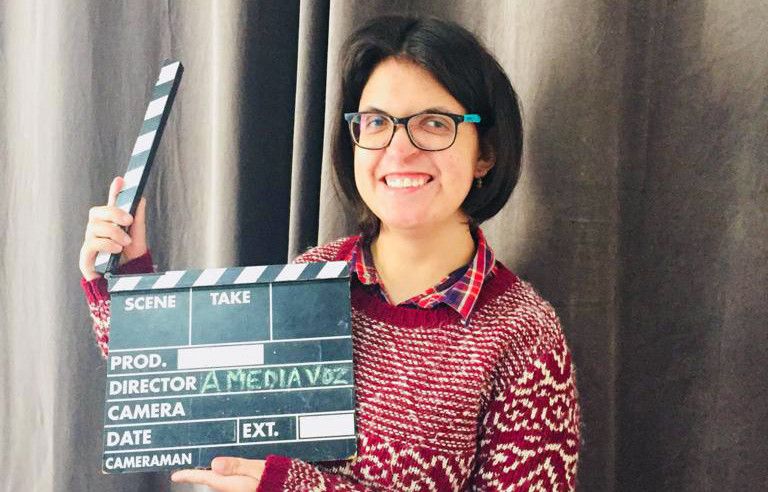 Xiana Moreira, usuaria do programa de Emprego con Apoio de Down Pontevedra "Xuntos"