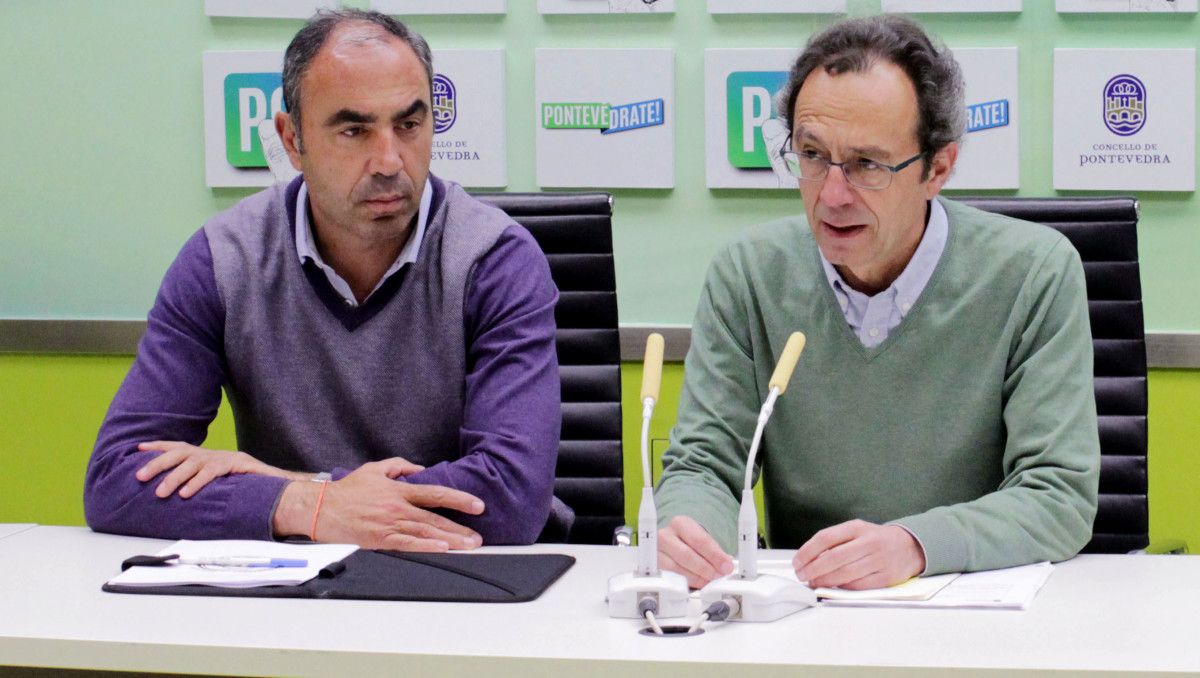 Alberto Argibay e Luis Rei, no Concello 