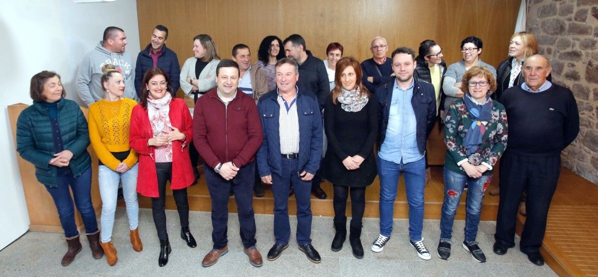Candidatura do PSOE á alcaldía de Cuntis, liderada por Manuel Campos