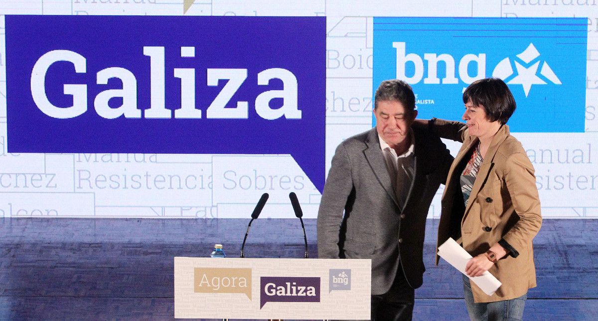 Mitin del BNG en Pontevedra en la campaña de las elecciones generales del 28A