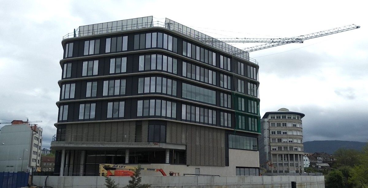 Construción do novo edificio xudicial na Parda