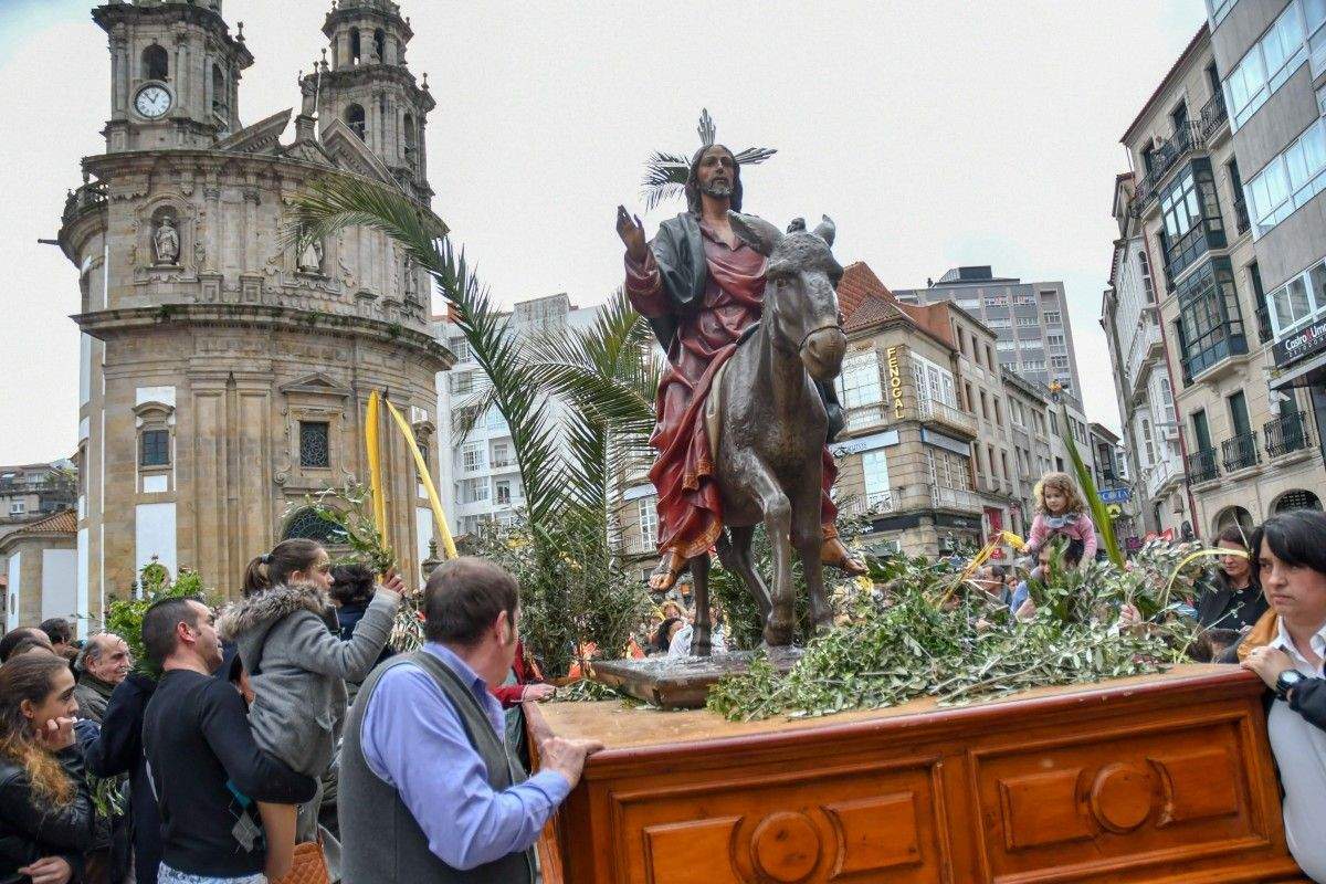 Procesión da 'Burriña' no Domingo de Ramos