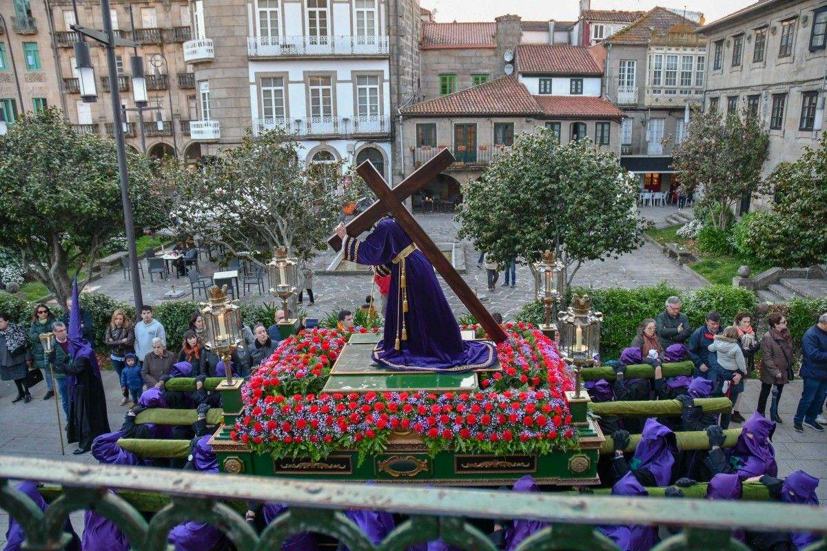 Procesión do Cristo das Caídas en Pontevedra