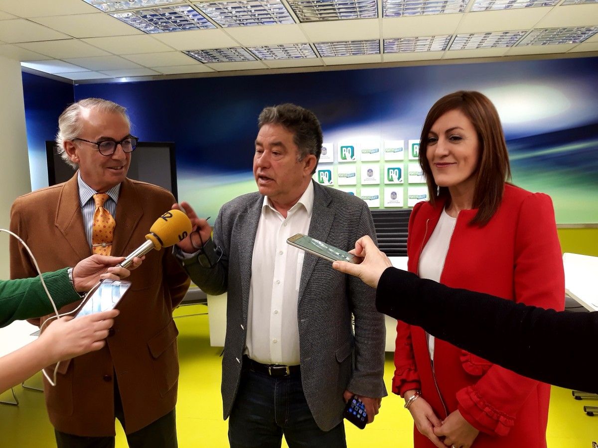 Antonio de Ron, Miguel Anxo Fernández Lores e Elena Cartea