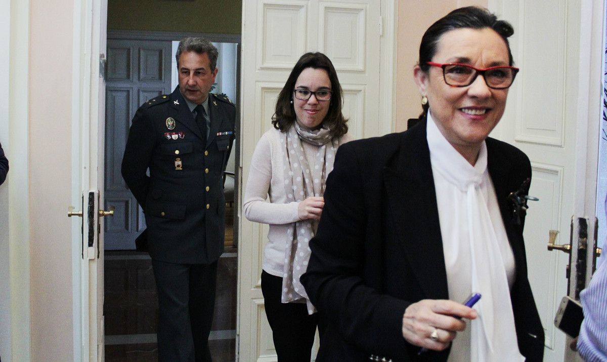 Maica Larriba, Paula Yubero y Leovigildo Villar