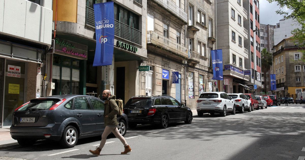 Propaganda electoral do PP en Andrés Mellado