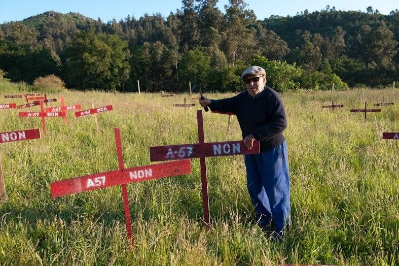 La Plataforma Salvemos A Fracha marcó el trazado de la A-57 