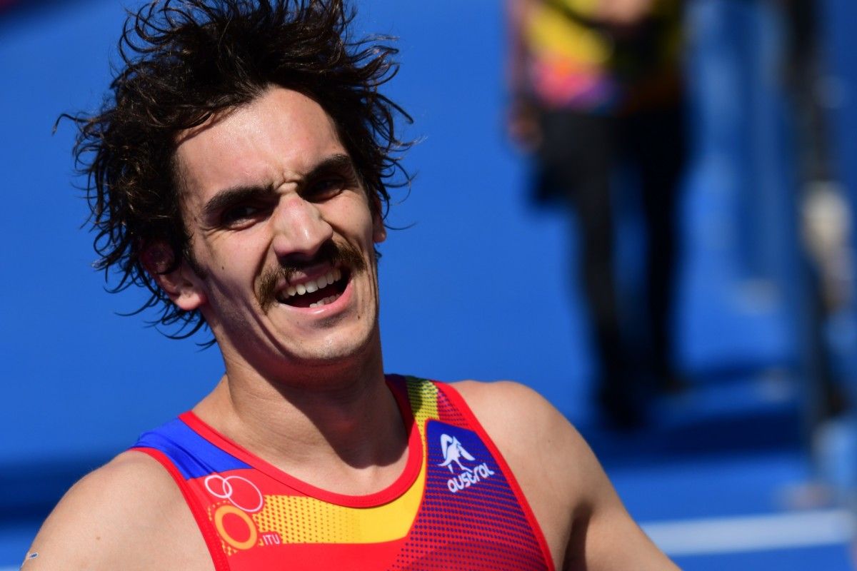 Cristian Fernández, no Campionato do Mundo de Acuatlón en Pontevedra