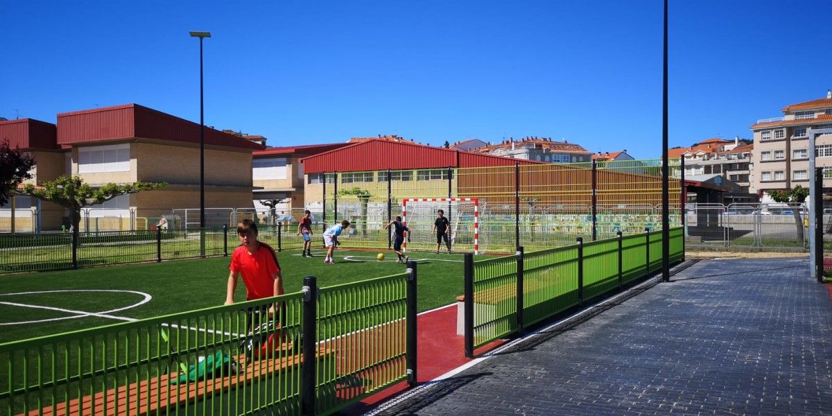 Estreno de la nueva zona deportiva del Espiñeiro