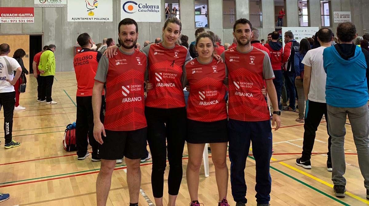 Deportistas do Ravachol Pontevedra no campionato de España senior