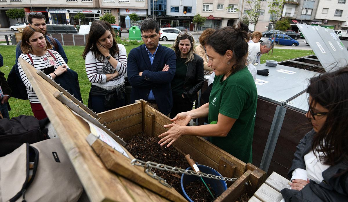 Visita de técnicos portugueses a los centros comunitarios de compostaje