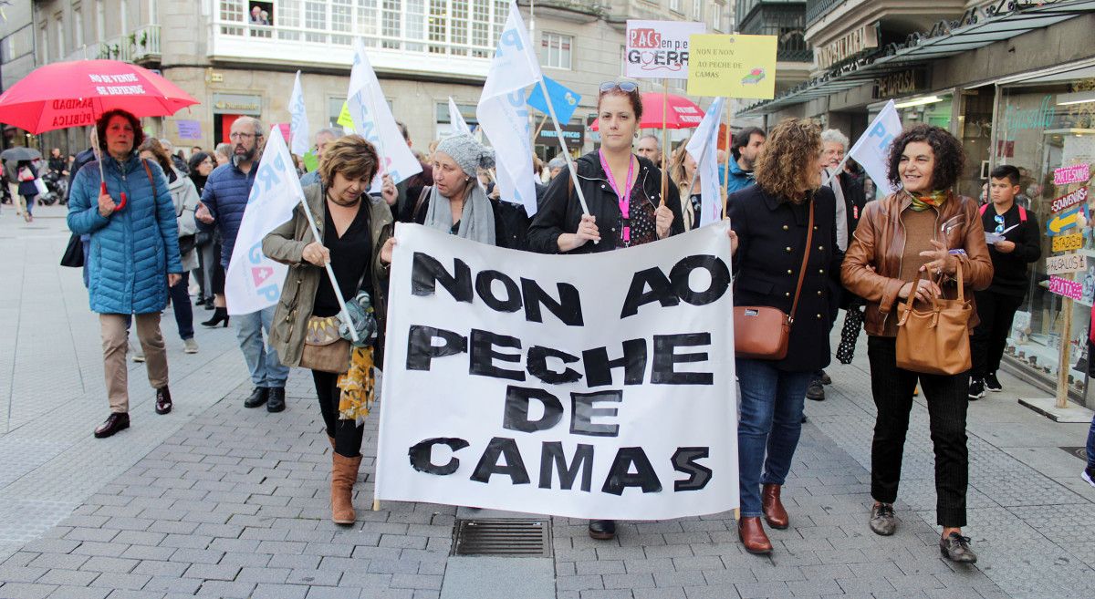 Terceira marcha contra o peche de camas