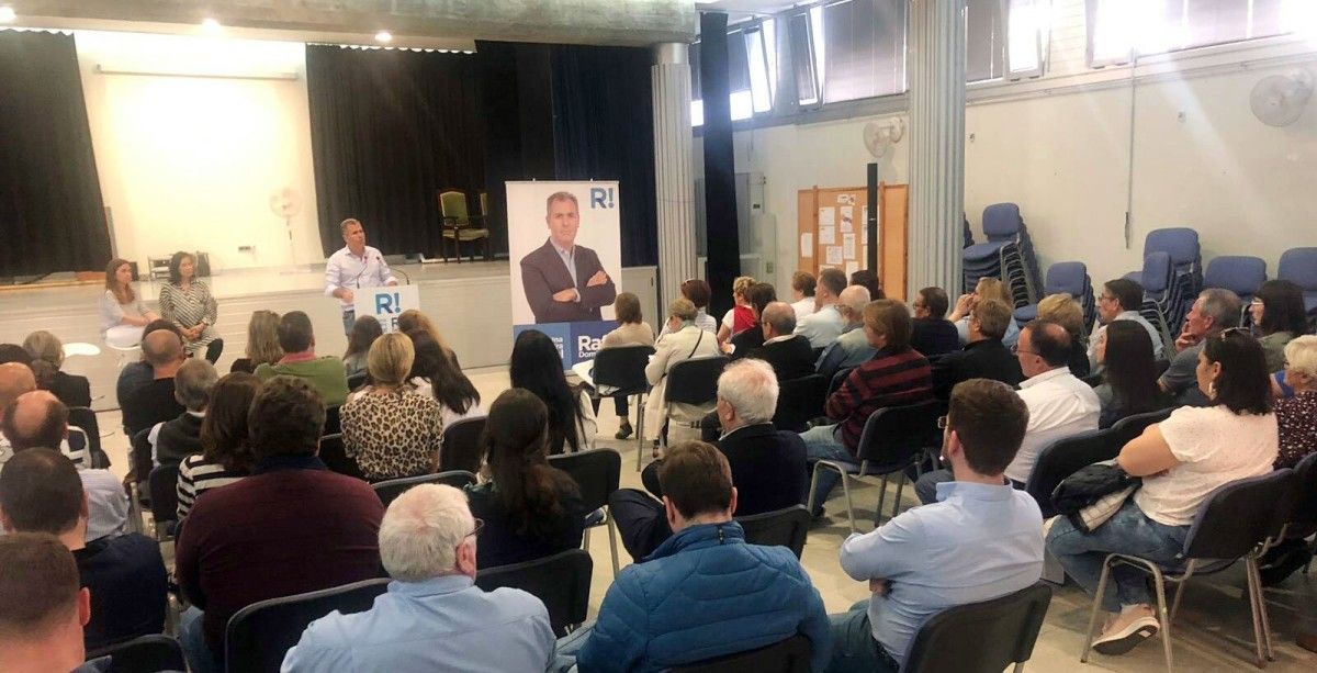 Mitin de Rafa Domínguez (PP) en Monte Porreiro