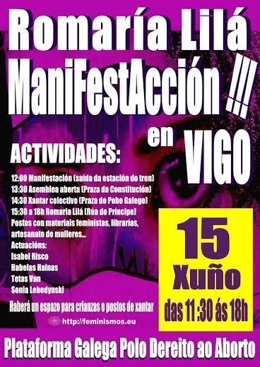 Cartel da Romaría Lilá