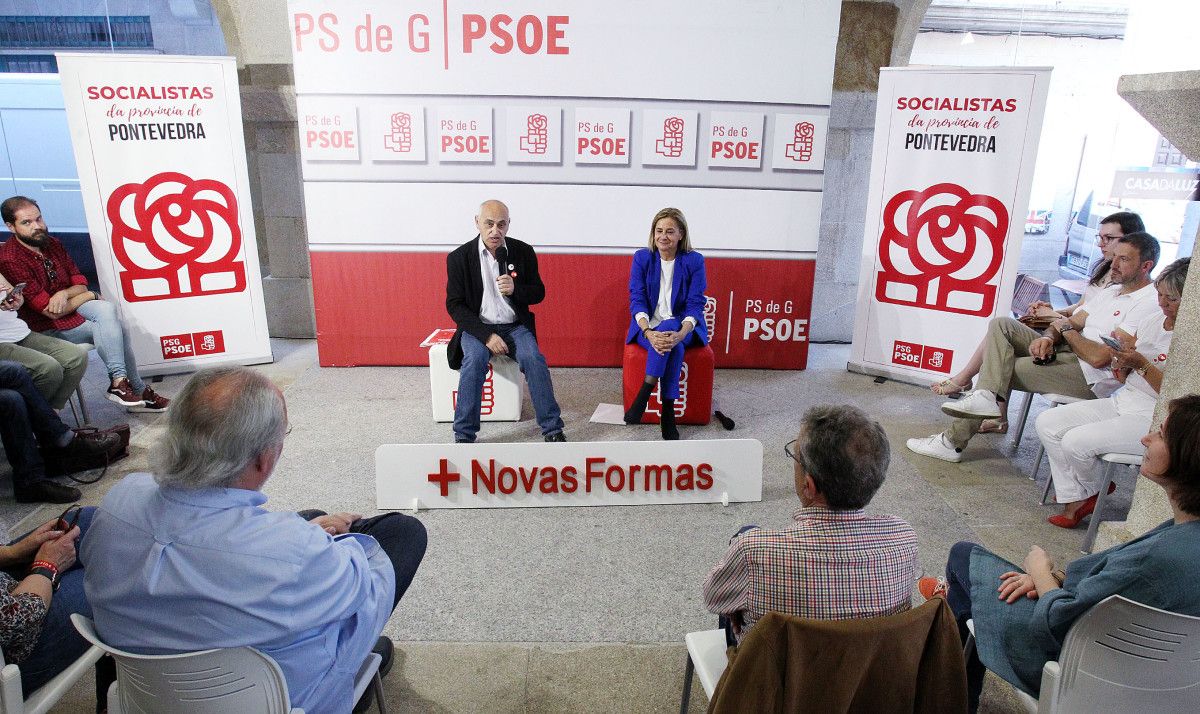 Tino Fernández e Carmela Silva fan balance dos catro anos da 'nova Deputación' na Casa da Luz