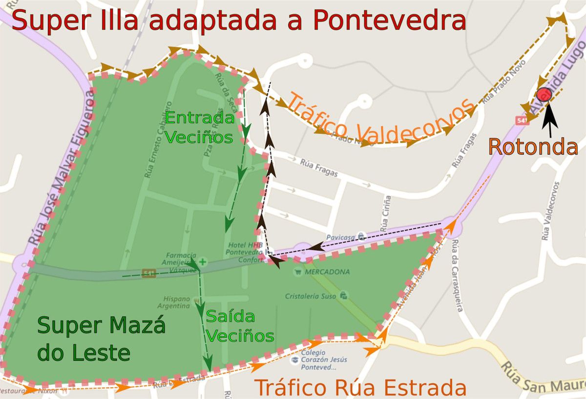 Proposta do PSOE para a área de Loureiro Crespo, Valdecorvos e O Castañal 