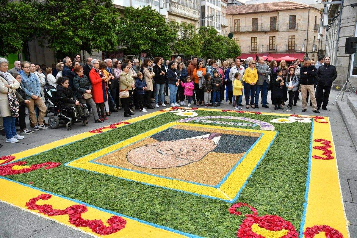 Acto cívico en Pontevedra en el Día das Letras Galegas de Antonio Fraguas