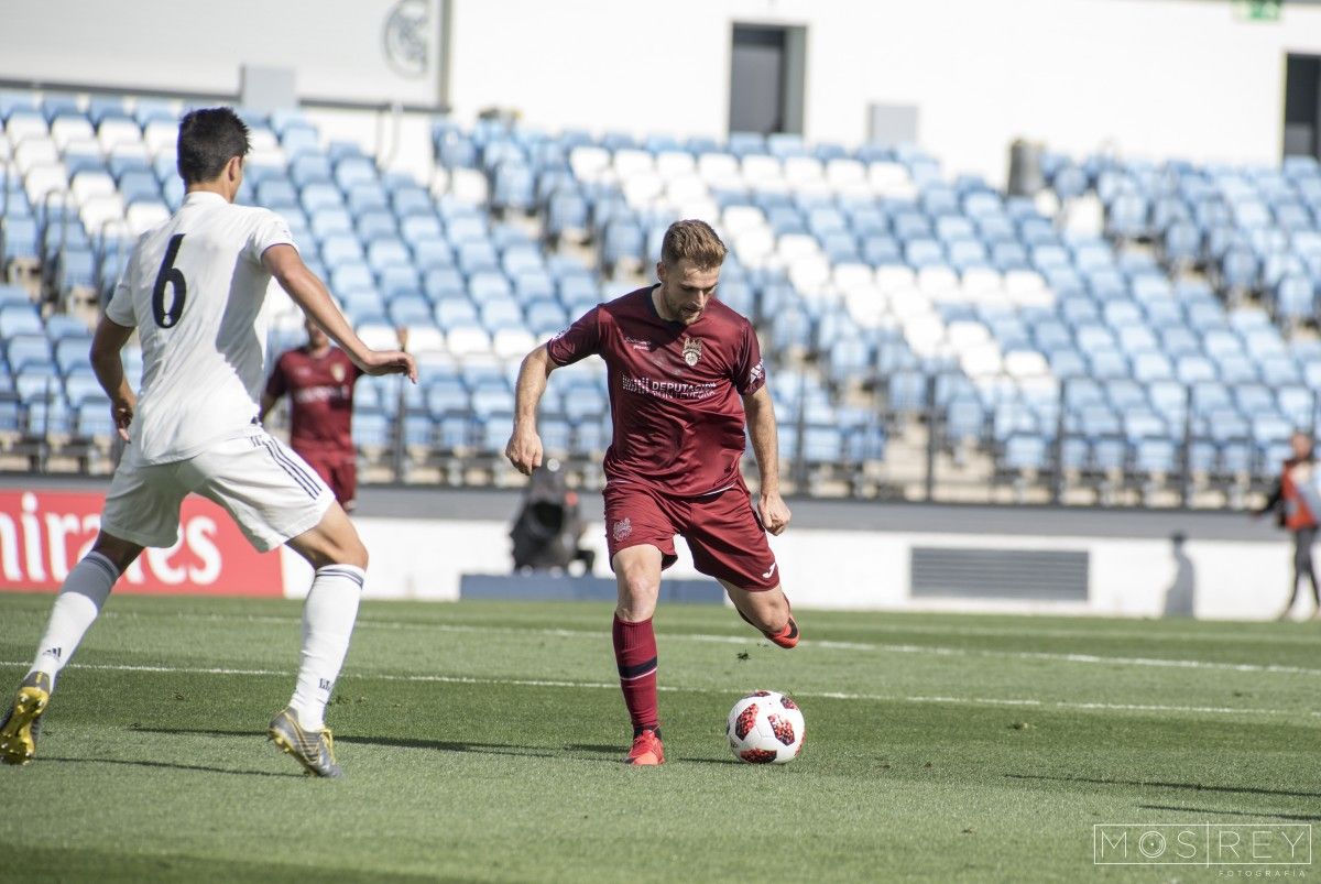 Partido entre Real Madrid Castilla e Pontevedra en Valdebebas