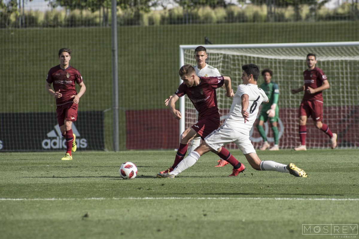 Partido entre Real Madrid Castilla e Pontevedra en Valdebebas