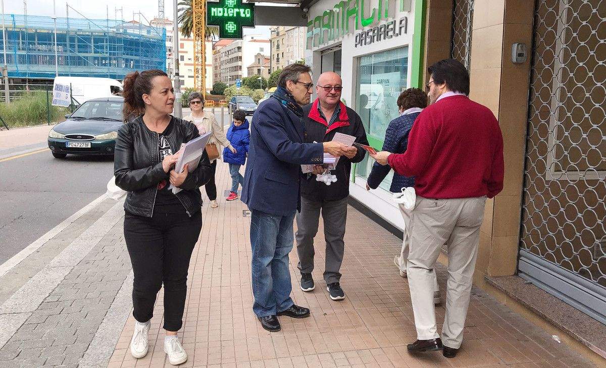 Visita da candidatura de Cidadáns ao barrio da Parda