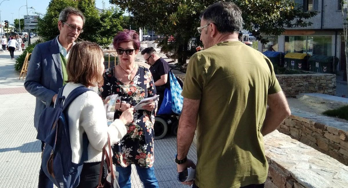 Acto electoral de Marea Pontevedra en Eduardo Pondal