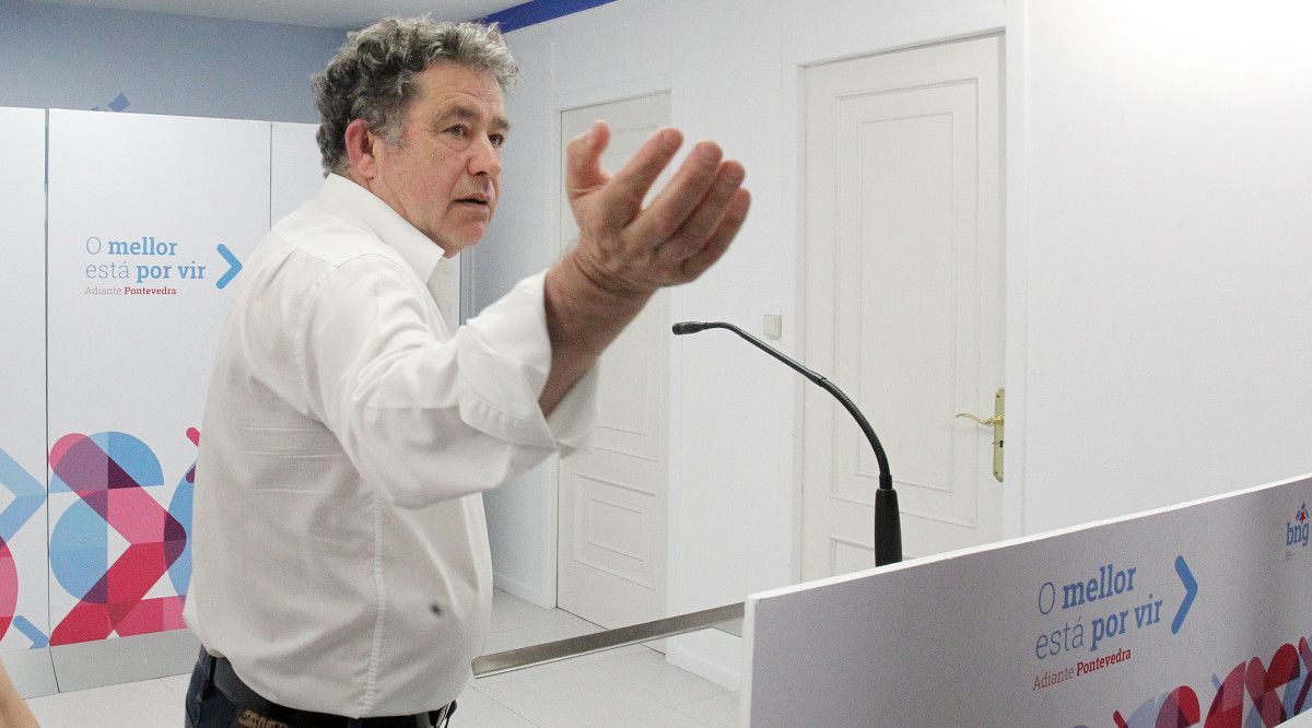 Miguel Anxo Fernández Lores, candidato del BNG a la Alcaldía de Pontevedra